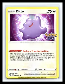 💥 Ditto 053/078 - Pokemon GO - Holo Rare 2022 - Pokemon TCG - Image 1