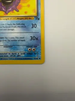 #32/62 Cloyster Normal Uncommon - Pokemon TCG Fossil - Vintage - LP (See Photos) - Image 5