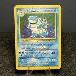 1999 Pokemon Base Set Blastoise 2/102 Unlimited Holo Rare HP - (See Description) - Image 2