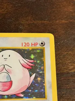 Pokemon Chansey 003/102 Base Set (Shadowless) Holo Rare LP - Image 3