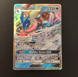Pokemon Greninja GX Full Art Ultra Rare Holo SM-Forbidden Light 24/131 230 HP - Image 1