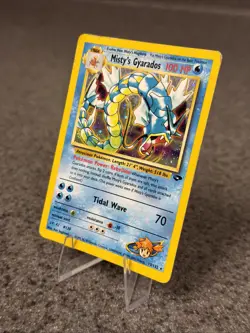 🔥 Misty's Gyarados 13/132 | Unlimited Holo Rare MP | Gym Challenge WOTC Pokemon - Image 2