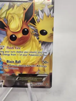 Pokemon Flareon EX Full Art Ultra Rare RC28/RC32 Generations Radiant Collection - Image 4