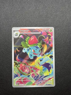 Pokemon Ivysaur 134/132 Me01: Mega Evolution Illustration Rare Full Art Holo NM - Image 2