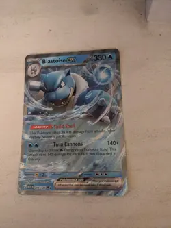 Pokemon TCG 151 Jumbo Blastoise Ex 009/165 Blooming Waters Promo - Image 1