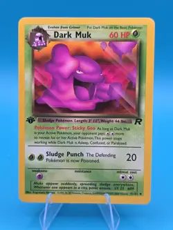 Pokemon Dark Muk #41/82 1st Edition Non-Holo Team Rocket - Image 1
