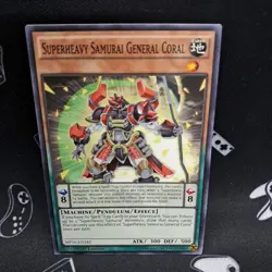 Superheavy Samurai General Coral MP16-EN182 1st Edition NM Near Mint Yu-Gi-Oh! - Image 1