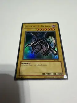 Red-Eyes B. Dragon SDJ-001 Ultra Rare Yu-Gi-Oh 1996 Holo - Image 1