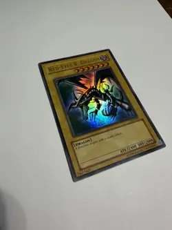 Red-Eyes B. Dragon SDJ-001 Ultra Rare Yu-Gi-Oh 1996 Holo - Image 2