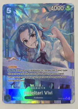 One Piece TCG Nefeltari Vivi Alt Art EB03-024 SR Heroines Edition English NM - Image 1