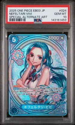 Nefeltari Vivi EB03-024 - Japanese One Piece Heroines Edition SP Alt Art -PSA 10 - Image 1
