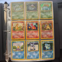 256 Pokemon Card Binder Mix of Holo Shadowless Never-Played w/ Charizard Holo - Image 2