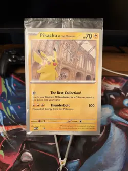 Pikachu At The Museum Promo Card Pokemon English Sealed New - Image 1