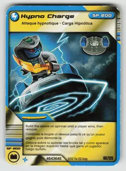 2012 LEGO Ninjago TCG - HYPNO CHARGE - Non Holo Lightning Card #65/125 - Image 1