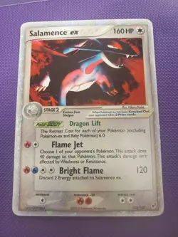2005 Salamance EX 103/107 Deoxys Holo Rare Pokemon TCG Card See Pictures - Image 1