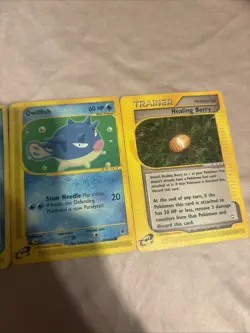 Pokemon TCG 3 Card Lot Seadra Qwilfish Healing Berry - Image 3