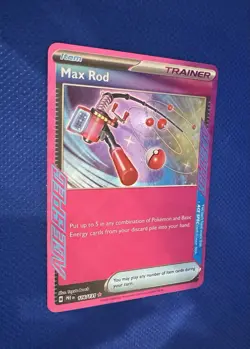 Pokemon TCG Max Rod Prismatic Evolutions Ace Spec Trainer Card 116/131 - Image 2