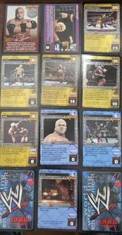 WWF WWE Raw Deal CCG Rikishi 10 Card Lot Including Trademark Finisher - Image 3