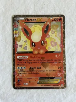 Flareon EX RC6/RC32 Generations Radiant Collection Pokemon Card Holo Rare 2016 - Image 1