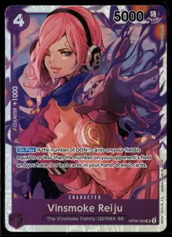 Vinsmoke Reiju OP06-069 SR ONE PIECE Tcg Card Game NM PURPLE - Image 1