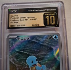 JAPANESE POKEMON CARD CGC GRADED 2023 SQUIRTLE SCARLET & VIOLET 151 #170 - Image 4