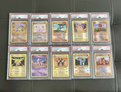 PSA 8 2016 Pokemon XY Evolutions 10 Card Lot Reverse Holo More All Different (n) - Image 1