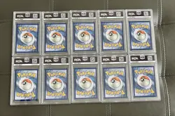 PSA 8 2016 Pokemon XY Evolutions 10 Card Lot Reverse Holo More All Different (n) - Image 2
