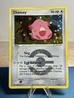 Chansey 19/112 Ex FireRed & LeafGreen Reverse Holo Foil Stamped Pokemon Card HP - Image 1