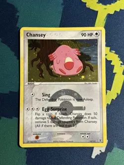Chansey 19/112 Ex FireRed & LeafGreen Reverse Holo Foil Stamped Pokemon Card HP - Image 2