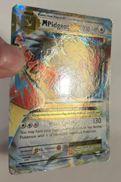 M Pidgeot EX 65/108 Evolutions Holo Pokemon Card LP - Image 2