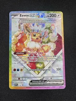 Pokemon TCG Eevee EX 174 Prismatic Evolutions Black Star Promo Card NM/Mint - Image 1