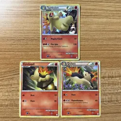 Pokemon TCG Cyndaquil Quilava Typhlosion HGSS Evolution Card Lot 2010 - Image 1