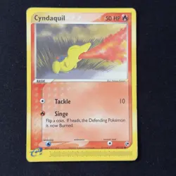Cyndaquil 59/100 EX Sandstorm Common Pokemon Card English - Image 1