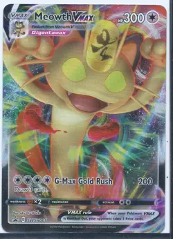 Meowth VMAX SWSH005 SWSH: Sword & Shield Promo Cards Holo - Image 1