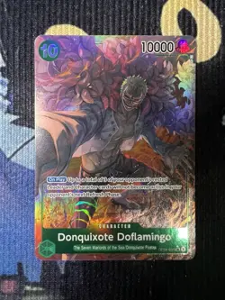 One Piece Card Game Donquixote Doflamingo Alt Art OP04 031 Kingdom Of Intrigue - Image 1
