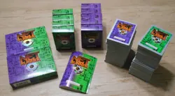 WOTC 1996 Netrunner CCG card lot with deck boxes and rulebook - Image 1