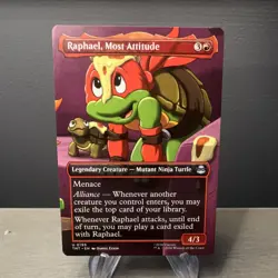 Raphael Most Attitude Legendary Creature TMNT 0199 Magic The Gathering Card - Image 1