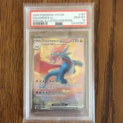 Pokemon TCG Salamence EX Dragon Card Journey Together 187/159 PSA 10 - Image 1