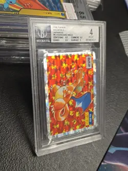 Charizard Topsun Prism HoloNo.006 Nintendo Pokemon Card 1995 Japanese #001 - Image 2
