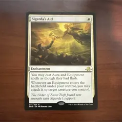 Wizards Magic: The Gathering Sigarda's Aid Enchantment Eldritch Moon Rare 41 Re… - Image 1