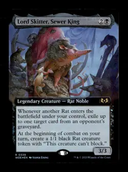 Lord Skitter, Sewer King (Extended Art) R Wilds of Eldraine 339 NM - Image 1