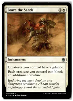 MTG Brave the Sands - Khans of Tarkir Moderately Played English - Image 1