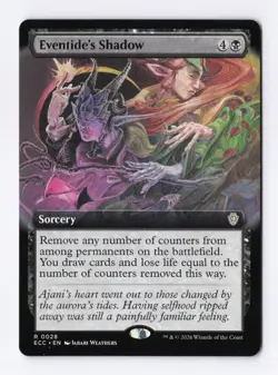 Eventide's Shadow (Extended Art) 0028 (R) MTG Commander Lorwyn Eclipsed (ECC) - Image 1