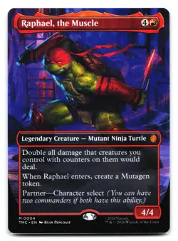 Raphael, the Muscle () (Borderless) #4 Teenage Mutant Ninja Turtles Normal - Image 1