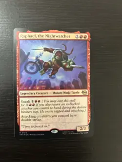 Raphael, the Nightwatcher Teenage Mutant Ninja Turtles MTG Magic FOIL - Image 1