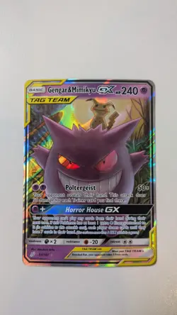 Gengar & Mimikyu GX 53/181 Ultra Rare Pokemon TCG SM Team Up - Image 1