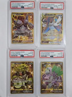 Graded Pokemon Card Lot - all PSA 10 Gem Mint - Secret Rare Gold - Samurott - Image 1