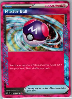 Master Ball 153/162 - Pokemon TCG SV05: Temporal Forces - Ace Spec Rare (NM) - Image 1