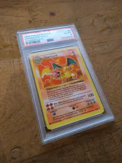 1999 POKEMON GAME SHADOWLESS #4 CHARIZARD-HOLO PSA 4 - Image 4