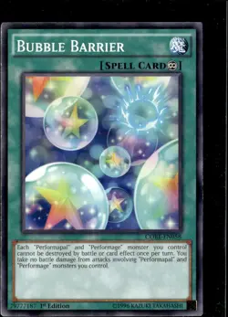 Yu-Gi-Oh Bubble Barrier Clash of Rebellions CORE-EN058 1st Edition - Image 1